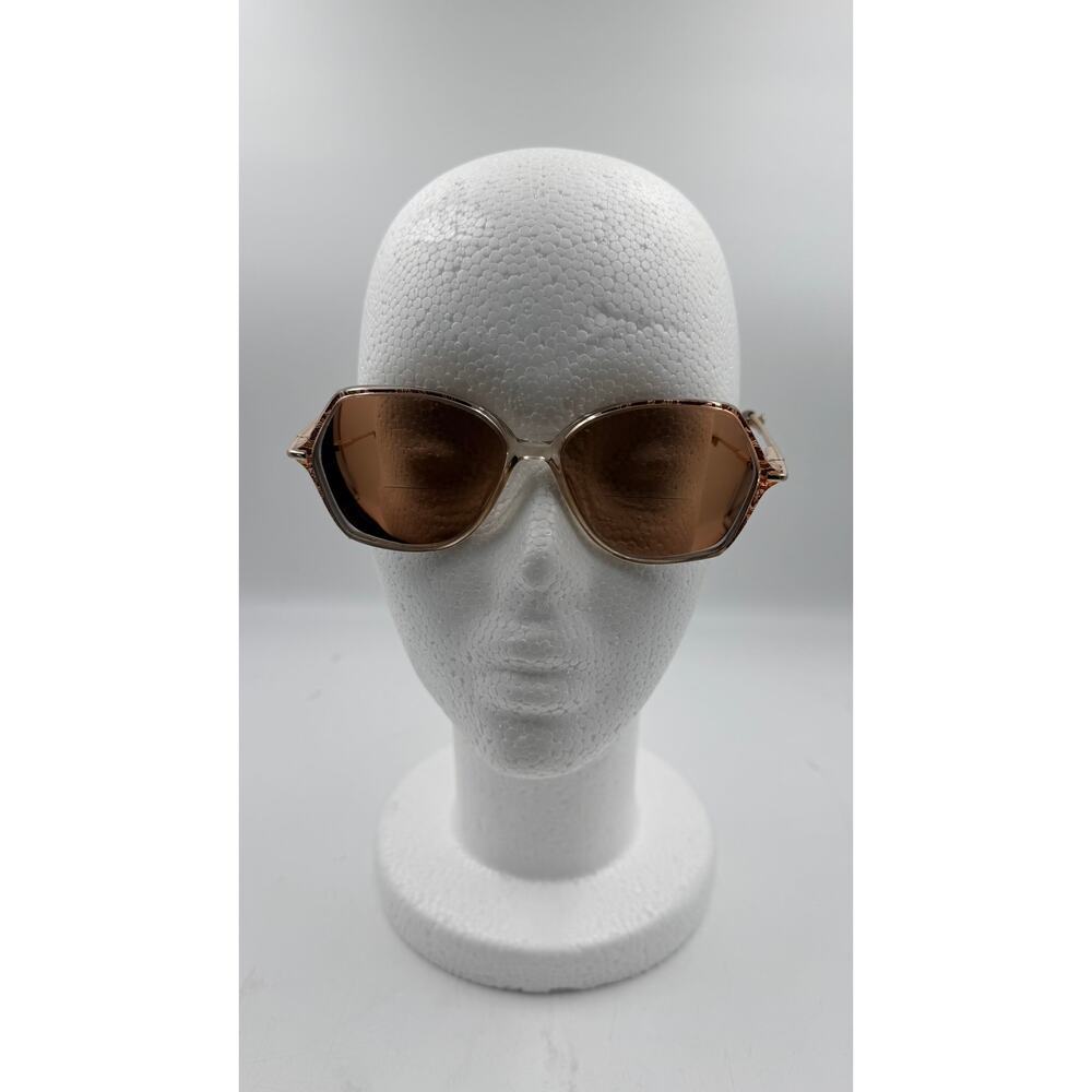 Gloria Vanderbilt Zyloware 752 Sunglasses Mauve Peach Gold Butterfly Frames only
